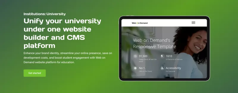 Unify your university under one website builder and CMS platform