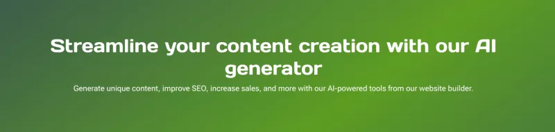 AI Content Generator by Web on Demand no code website builder