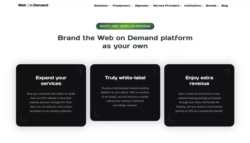 Web on Demand white label website builder
