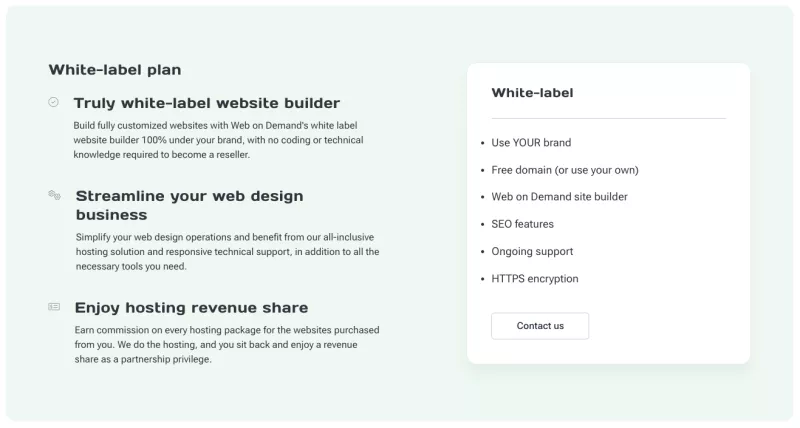 white label website builder by Web on Demand
