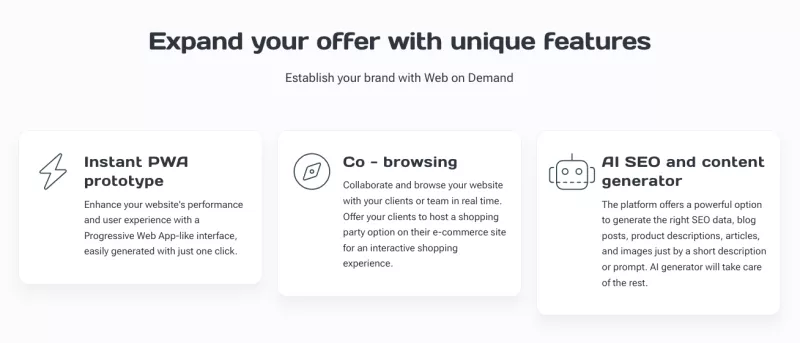 Establish your brand with Web on Demand