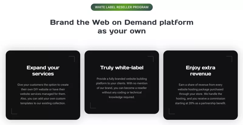 White label reseller program